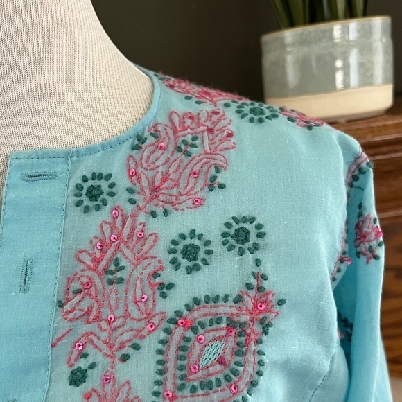 Two Embroidered Bollywood Tunic‎ Tops (Bundle of 2) - Picture 10 of 14